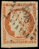 EMISSION DE 1849 5    40c. Orange, Voisin En Bas, Oblitéré PC 1818, TB - 1849-1850 Ceres