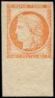 * EMISSION DE 1849 R5g  40c. Orange, REIMPRESSION, Bdf, TB - 1849-1850 Cérès