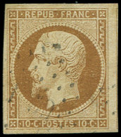PRESIDENCE 9    10c. Bistre-jaune, Obl. PC Léger, Filet De Voisin à Droite, TTB - 1852 Luigi-Napoleone