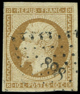 PRESIDENCE 9    10c. Bistre-jaune, Obl. PC 898, TB. Br - 1852 Luigi-Napoleone