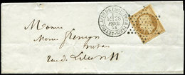 Let PRESIDENCE 9    10c. Bistre-jaune, Obl. ETOILE S. LSC, Càd LETTRE AFFie DE PARIS POUR PARIS 28/2/54, TTB - 1852 Louis-Napoléon