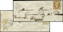 Let PRESIDENCE 9    10c. Bistre-jaune, Obl. PC 2983 S. LSC, Cursive 23/TOCANE/ST APRE, Arr. Perpignan Le 16/6/54, TB - 1852 Louis-Napoleon