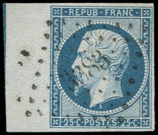 PRESIDENCE 10   25c. Bleu, Bdf Avec Amorce De Filet D'encadrement, Obl. PC 3383, TTB - 1852 Luis-Napoléon