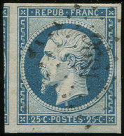 PRESIDENCE 10   25c. Bleu, Obl. PC 1896, Voisin à Gauche, TTB/Superbe - 1852 Louis-Napoleon