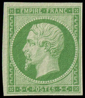 * EMPIRE NON DENTELE 12    5c. Vert, Très Frais Et TB - 1853-1860 Napoleon III