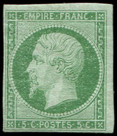 * EMPIRE NON DENTELE 12    5c. Vert, Frais Et TB. C - 1853-1860 Napoleone III