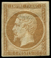 * EMPIRE NON DENTELE 13B  10c. Brun Clair, T II, Forte Ch. Sinon TB - 1853-1860 Napoléon III