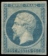 * EMPIRE NON DENTELE 15   25c. Bleu, Frais Et TB - 1853-1860 Napoleone III