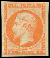 ** EMPIRE NON DENTELE 16   40c. Orange, Fraîcheur Postale, TTB - 1853-1860 Napoleone III