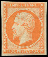 ** EMPIRE NON DENTELE 16   40c. Orange, Fraîcheur Postale, TTB - 1853-1860 Napoléon III.