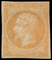 * EMPIRE NON DENTELE 16j  40c. Orange Pâle, TB - 1853-1860 Napoléon III.