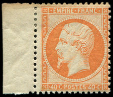 * EMPIRE DENTELE 23   40c. Orange, Bdf, Inf. Rouss. Sinon TB - 1862 Napoleone III