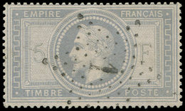 EMPIRE LAURE 33    5f. Violet-gris, Obl. ETOILE 1, TB. C - 1863-1870 Napoleon III With Laurels