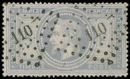 EMPIRE LAURE 33    5f. Violet-gris, Oblitéré PC Du GC 110, Frappe TTB. C - 1863-1870 Napoleon III With Laurels