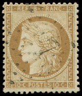 SIEGE DE PARIS 36   10c. Bistre-jaune, Oblitéré Etoile 7, TB/TTB - 1870 Siege Of Paris