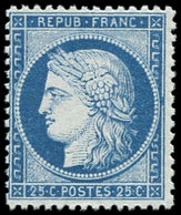 ** CERES DENTELE 60C  25c. Bleu Nuance Foncée, T III, TB - 1849-1876: Classic Period