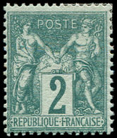 * TYPE SAGE 62    2c. Vert, Frais Et TB - 1876-1878 Sage (Type I)