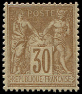 ** TYPE SAGE 80   30c. Brun-jaune, TB - 1876-1878 Sage (Tipo I)