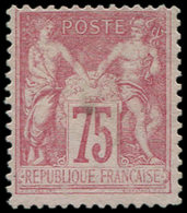 (*) TYPE SAGE 81   75c. Rose, TB - 1876-1878 Sage (Type I)