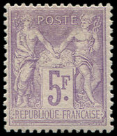* TYPE SAGE 95    5f. Violet Sur Lilas, Bien Centré Et TB - 1876-1878 Sage (Tipo I)