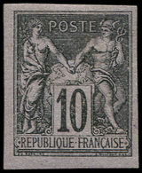 * TYPE SAGE Granet 89d ; 10c. Noir Sur Violet, TB - 1876-1898 Sage (Tipo II)