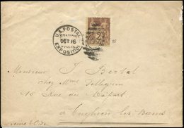 Let TYPE SAGE SUR LETTRES N°85 Obl. U.S. POSTAL/EXPOSITION 16/10 + Killer 1900 Sur Bande, TB - 1877-1920: Periodo Semi Moderno