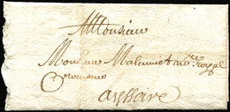 Let LETTRES SANS TIMBRE ET DOCUMENTS DIVERS Lettre De Riom Du 10/12/1671, TB - Other & Unclassified