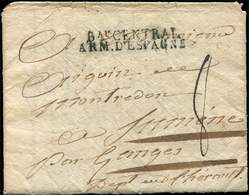 Let LETTRES SANS TIMBRE ET DOCUMENTS DIVERS MP Bau CENTRAL/ARM.D'ESPAGNE S. LAC 1810, TTB - Other & Unclassified