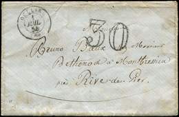 Let LETTRES SANS TIMBRE ET DOCUMENTS DIVERS Càd T15 OULLINS 1/7/54 S. Env. S.t., 1er Jour Du Tarif à 20c., Taxe 30 Tampo - Altri & Non Classificati