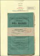 Let OBLITERATIONS PAR DEPARTEMENTS 24/DOUBS Càd Rouge JOURNAUX/MONTBELIARD PP1 6/10/77 Sur Bande Journal Des Maires Avec - Other & Unclassified