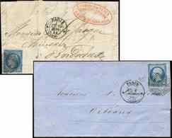 Let LETTRES DE PARIS N°14A Obl. Cercle De Points (2 Diff) S. 2 LAC Avec Càd * PARIS * 9/59 Et 3/60, TTB - 1849-1876: Classic Period