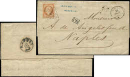 Let POSTE MARITIME N°23 Obl. ANCRE S. LAC De Lyon, Càd QUIRINAL 23/1/62, Arr. NAPLES Le 26/1, TB - Schiffspost