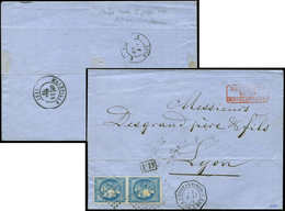 Let POSTE MARITIME N°45C T II, R III, PAIRE Obl. ANCRE S. LAC, Càd Octog. CONSTANTINOPLE P. FR. U N°2 24/5/71, TTB - Maritime Post