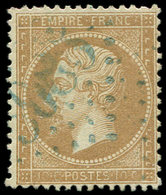 BUREAUX FRANCAIS A L'ETRANGER N°21 10c. Bistre, Oblitéré GC BLEU 5085 De GALATZ, TB - 1849-1876: Classic Period