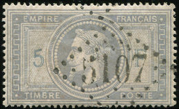 BUREAUX FRANCAIS A L'ETRANGER N°33 Obl. GC 5107 De TUNIS, Clair, Frappe TTB - 1849-1876: Periodo Classico
