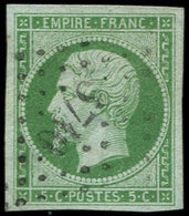 LETTRES ET OBLITERATIONS D'ALGERIE N°12 Oblitéré PC 3710 D'ALGER, TTB - 1849-1876: Classic Period