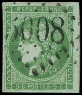 LETTRES ET OBLITERATIONS D'ALGERIE N°42B Obl. GC 5008 D'ARZEW, TB - 1849-1876: Classic Period