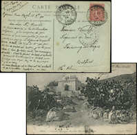 Let LETTRES ET OBLITERATIONS D'ALGERIE N°129 Obl. Càd DJENIEN-BOU-REZG 10/11/04 Sur CP, Superbe - 1849-1876: Classic Period