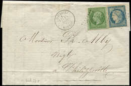 Let LETTRES ET OBLITERATIONS D'ALGERIE N°20 Déf. Et 37 Obl. GC 5026 S. LAC, Càd T16 DJIDJELI 15/11/71, TB - 1849-1876: Classic Period