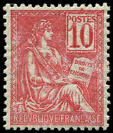 ** EMISSIONS DU XXème SIECLE 112   Mouchon, 10c. Rose, Bien Centré, TB - Unused Stamps