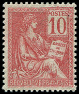 ** EMISSIONS DU XXème SIECLE 116   Mouchon, 10c. Rouge, Bon Centrage, TB - Unused Stamps