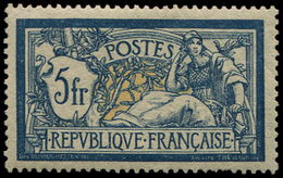 * EMISSIONS DU XXème SIECLE 123   Merson,  5f. Bleu Et Chamois, Très Bien Centré, Inf. Ch., TB - Unused Stamps