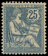 ** EMISSIONS DU XXème SIECLE 127   Mouchon Retouché, 25c. Bleu, Bon Centrage, TB - Unused Stamps