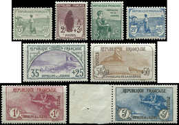 ** EMISSIONS DU XXème SIECLE 148/55 1ère Série Orphelins, 5f. + 5f. Bdf Et Très Bien Centré, TTB - Unused Stamps