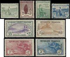 * EMISSIONS DU XXème SIECLE 148/55 1ère Série Orphelins, TB - Unused Stamps