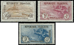 * EMISSIONS DU XXème SIECLE 153/55 1ère Série Orphelins, 2ème  Choix (rouss., Clair Et Pli), B/TB - Unused Stamps