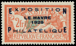 ** EMISSIONS DU XXème SIECLE 257A  Expo Le Havre, 2f. Orange Et Vert-bleu, Centrage Parfait, Frais Et Superbe - Unused Stamps