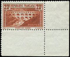 ** EMISSIONS DU XXème SIECLE 262B  Pont Du Gard, 20f. Chaudron Clair, T I, Dentelé 11, Cdf, Superbe - Unused Stamps