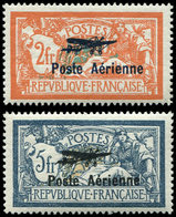 * POSTE AERIENNE 1/2 2f. Et 5f, Salon De Marseille, Très Bon Centrage, Infime Ch., TTB - 1927-1959 Nuovi