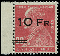 ** POSTE AERIENNE 3d  10Fr. Sur 90c. Rouge, Berthelot, "ILE De FRANCE", Surcharge ESPACEE, Bdf, TB. C - 1927-1959 Mint/hinged